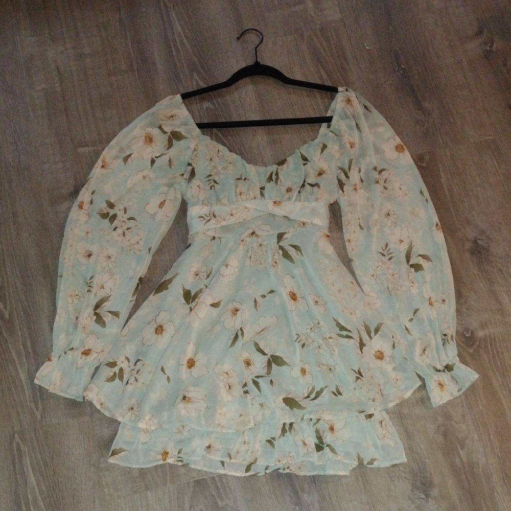 Floral Long Sleeve Dress